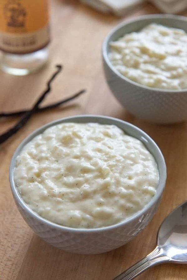 Rice Pudding Served with Eggs