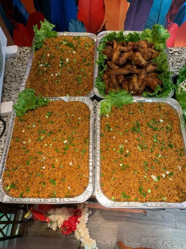 Tray of Jollof