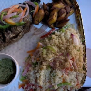 Grilled Tilapia and Acheke