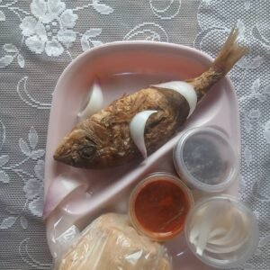 Kenkey with Red Fish
